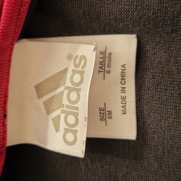 Adidas back velour zip up hoodie - Picture 3 of 5